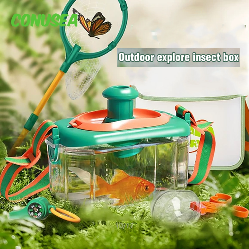 Outdoor Adventure Education - 子供用昆虫蝶キャッチャー 子供用アウトドアアクティビティおもちゃ 教育冒険探検おもちゃ エクスプローラーキット 子供用