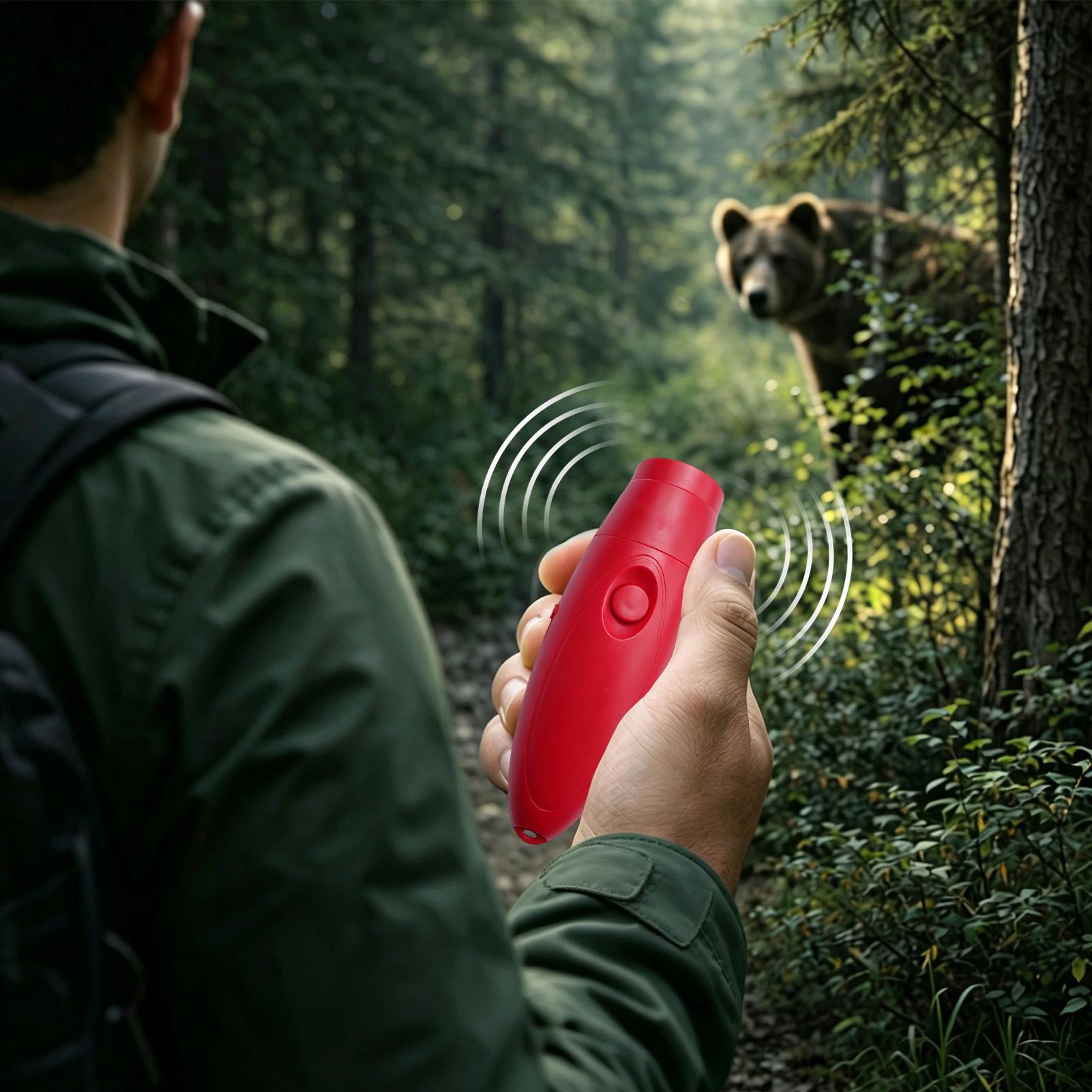 Outdoor Adventure And Travel - ギアベア脅威警報ベアホーン130dB屋外動物防護ホーンキャンプハイキングバックパッキング旅行アウトドアアドベンチャー用