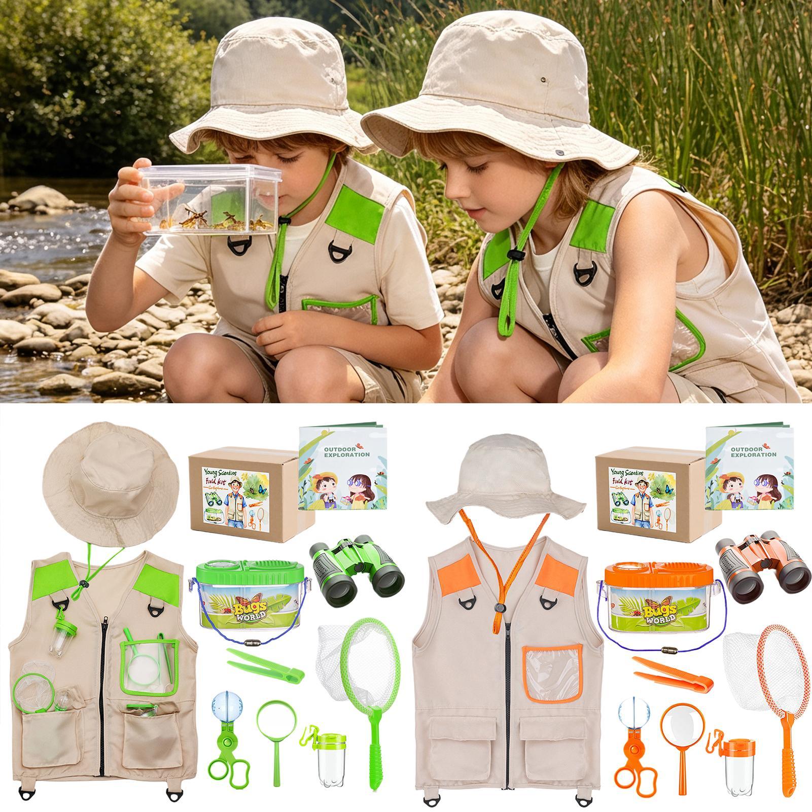 子供用アドベンチャーキット 帽子付き 軽量 通気性 教育玩具 - Outdoor Adventure Education のレビューと価格