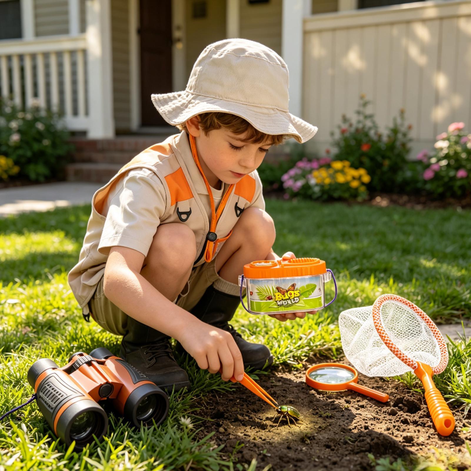 子供用アドベンチャーキット 帽子付き 軽量 通気性 教育玩具 - Outdoor Adventure Education のレビューと価格