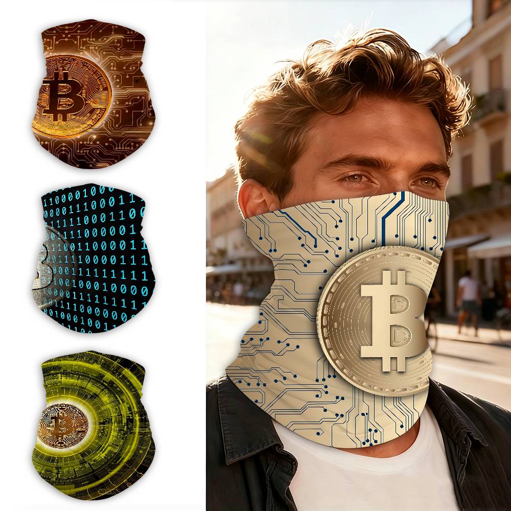 トレンドのビットコイン柄、防風多機能フェイスマスク、通気性の - Outdoor Adventure And Travel のレビューと価格