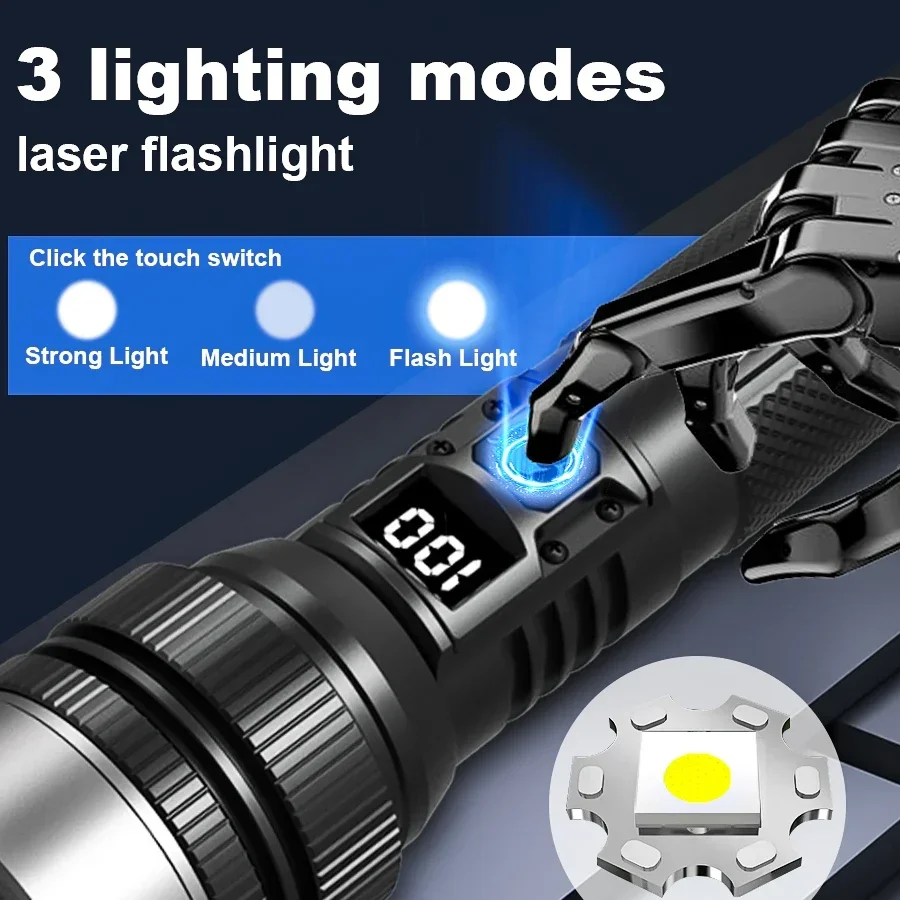 超高輝度充電式懐中電灯、キャンプ、ハイキング、釣り、屋外緊急 - Outdoor Adventure And Travel のレビューと価格