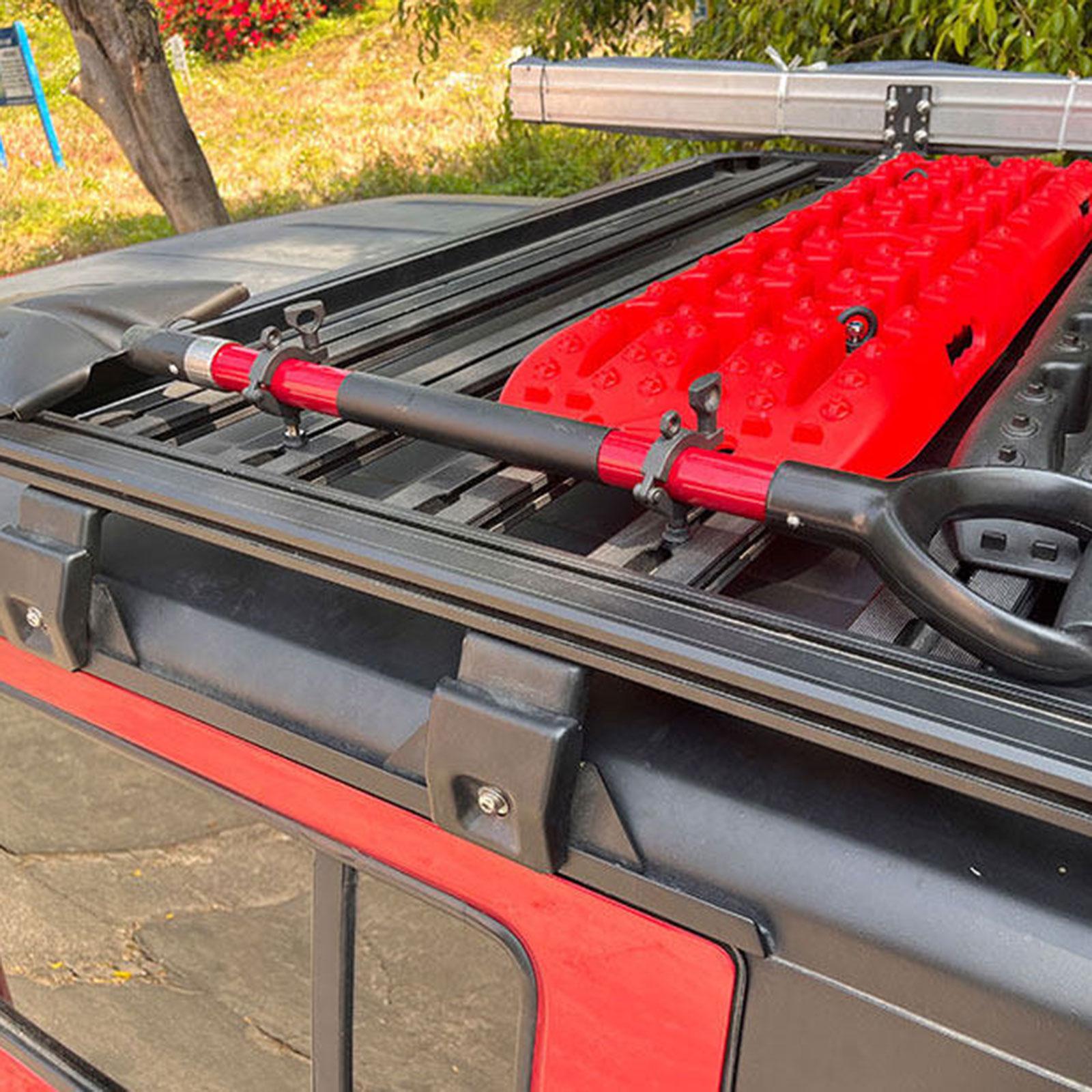 ステンレス鋼製シャベルホルダー ルーフラック 安全取り付けブ - Outdoor Adventure Utv のレビューと価格