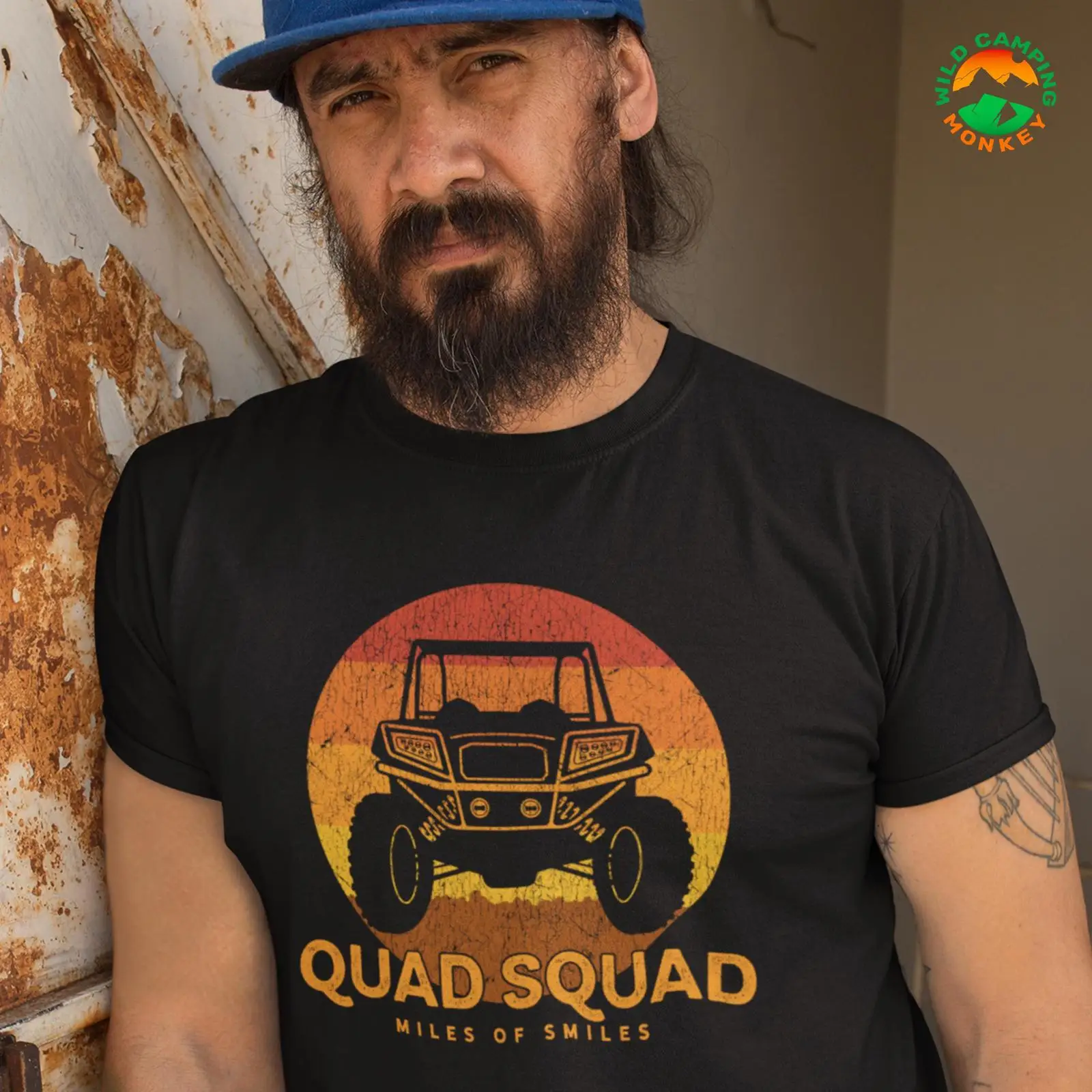 クワッドスクワッド ディストレスド UTV ATV Tシャツ - Outdoor Adventure Utv のレビューと価格