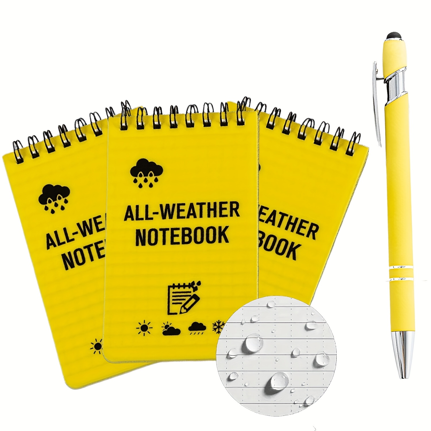 4 個の天候対応アウトドアアドベンチャーポケットノートブック - Outdoor Adventure Books のレビューと価格